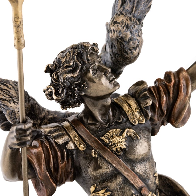 Top Collection Archangel Uriel God is My Light Statue - Phanuel Turn to God Sculpture in Cold Cast Bronze- 13.75-Inch Holy Saint Patron of Salvation Figurine - Image 5